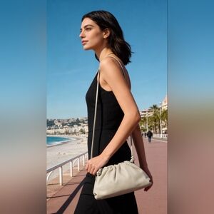 Bottega Veneta Cream Crossbody (2 Way) Bag Authentic